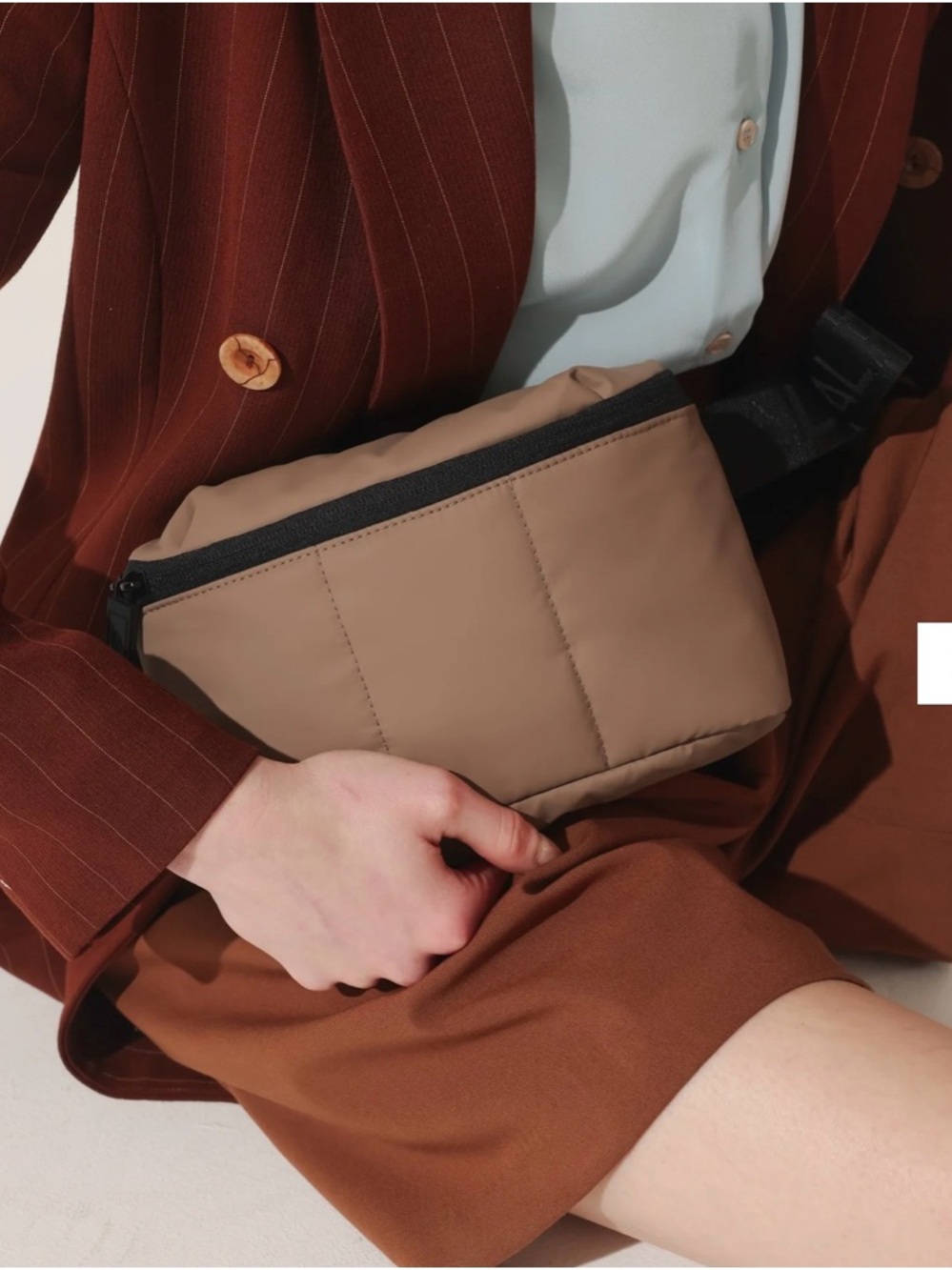 Calpak Luka Mini belt bag Fanny crossbody color chocolate NEW